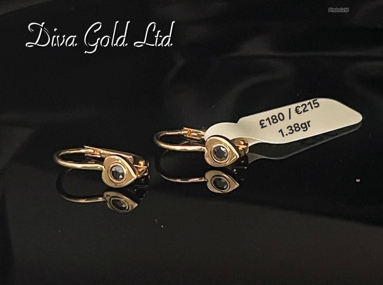 children's gold earrings. 1.38gr