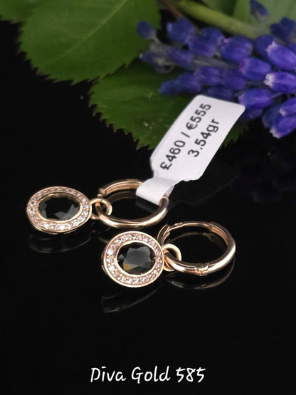 585 Gold earrings. 3.54gr