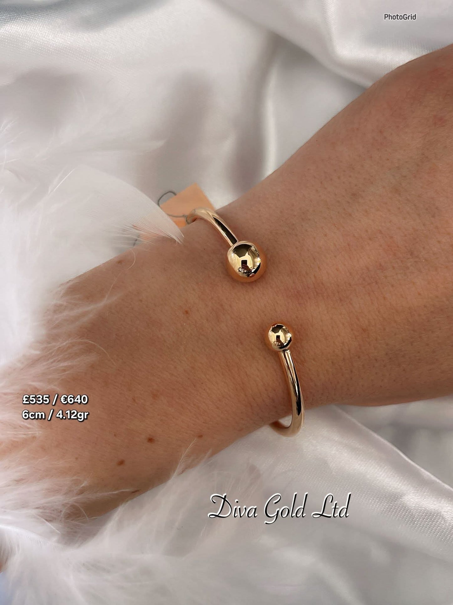 585 Gold bracelet. 6cm