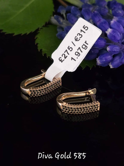585 Gold earrings. 1.97gr