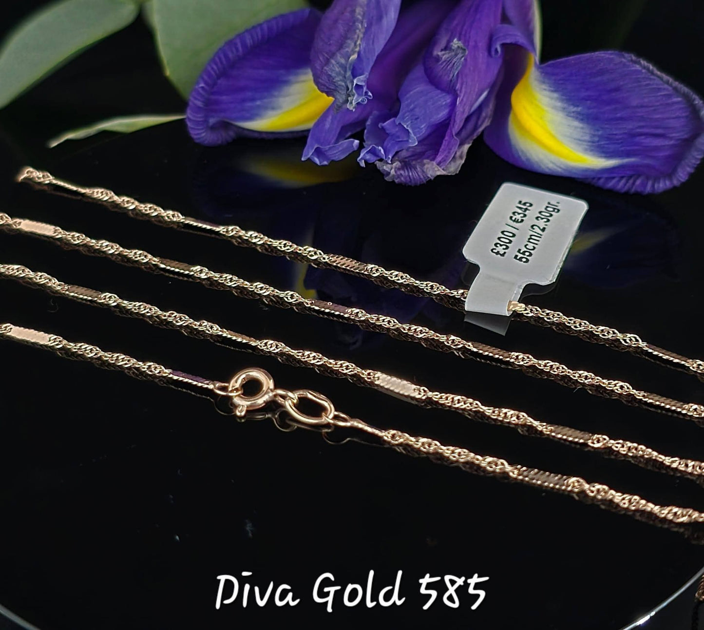 55cm Gold chain 585, 2.30gr