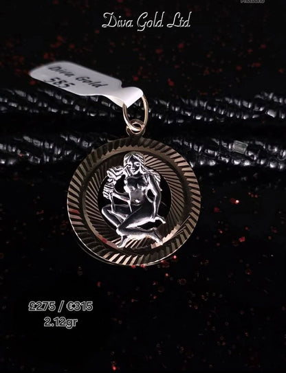 Golden zodiac virgo. 2.12gr