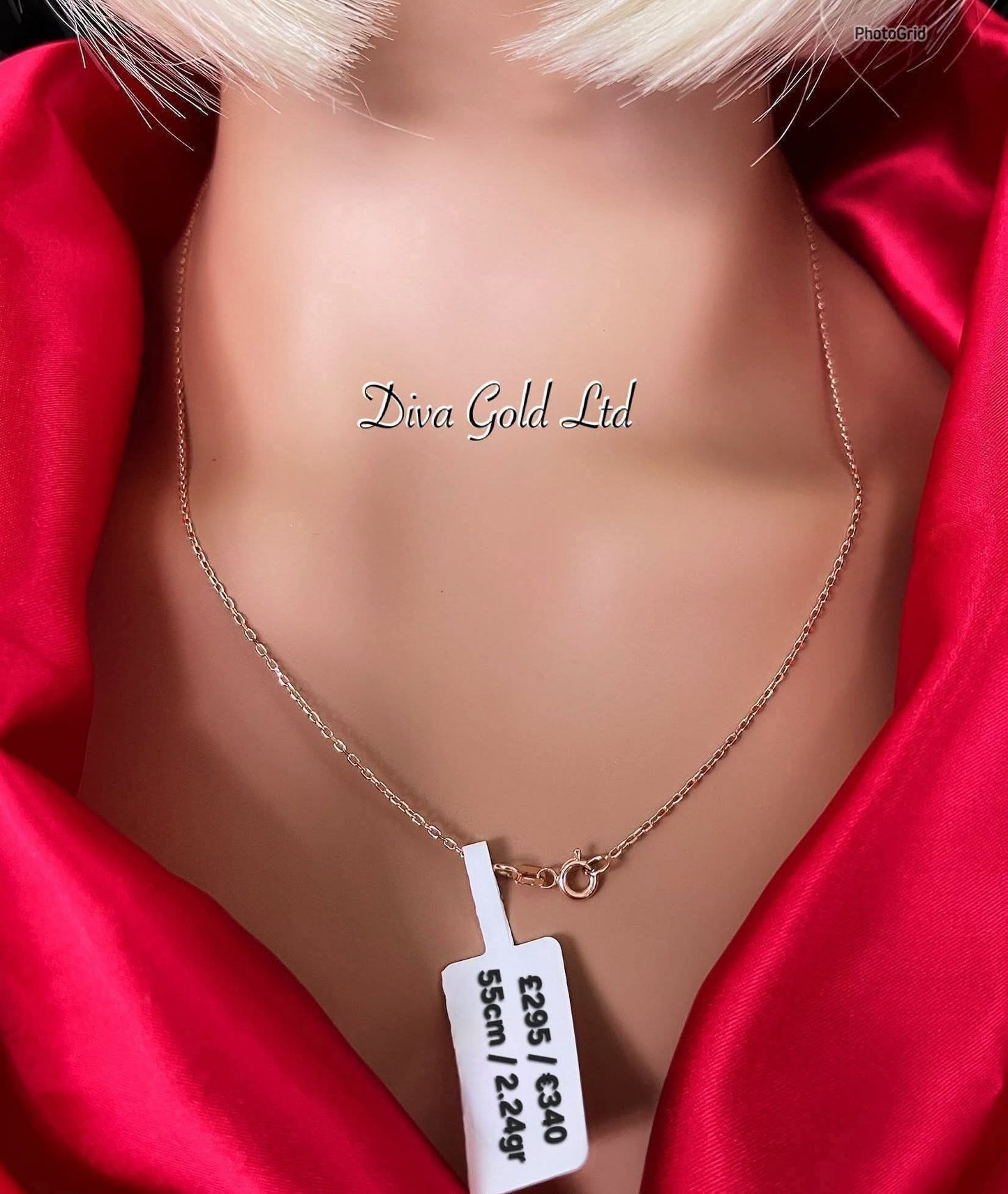 585 Gold chain 55cm. 2.24gr