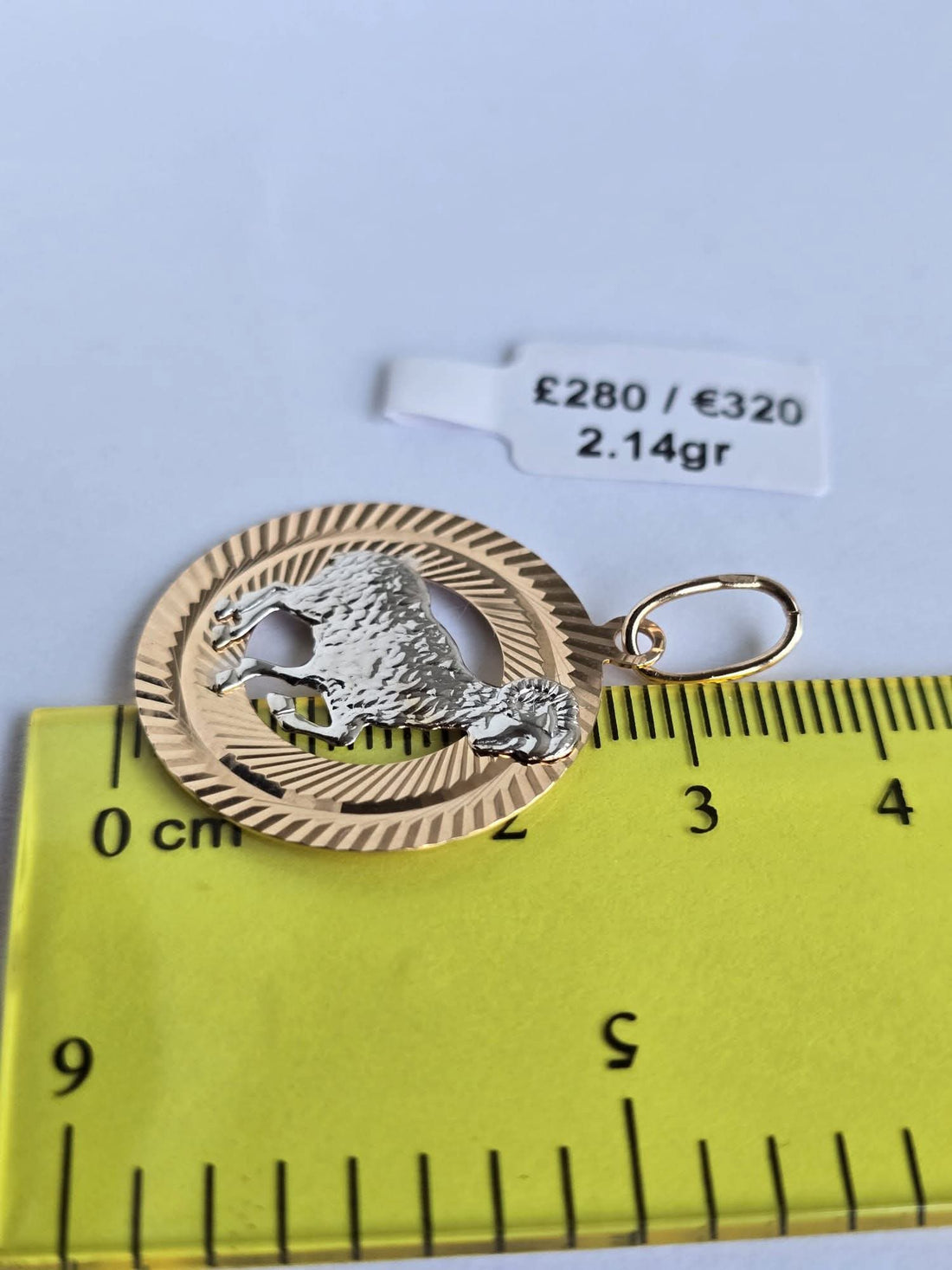 Golden zodiac aries. 2.14gr