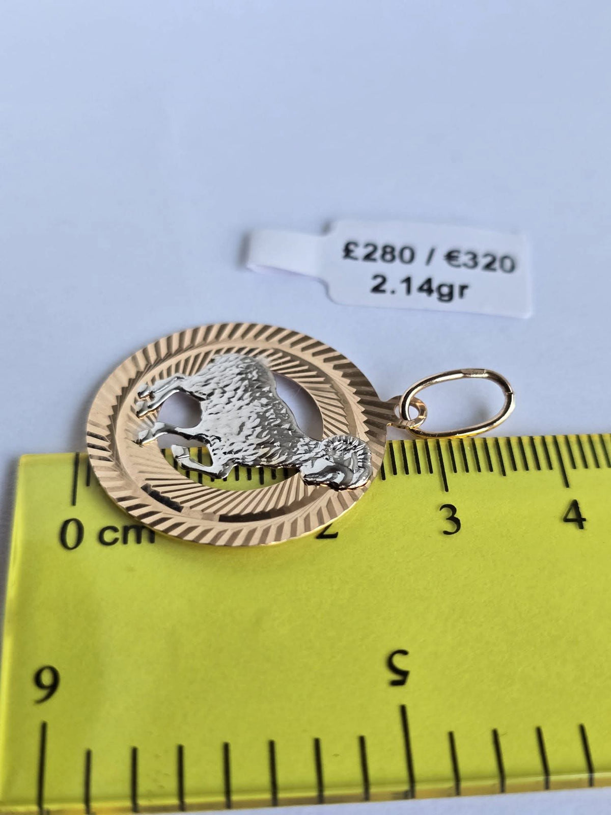 Golden zodiac aries. 2.14gr