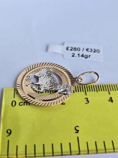 Golden zodiac aries. 2.14gr