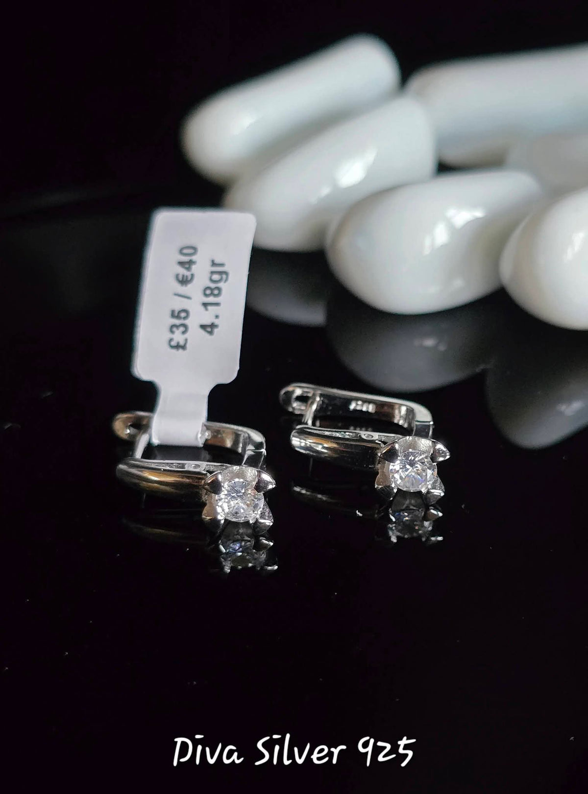 Sterling Silver Solid Women Earrings