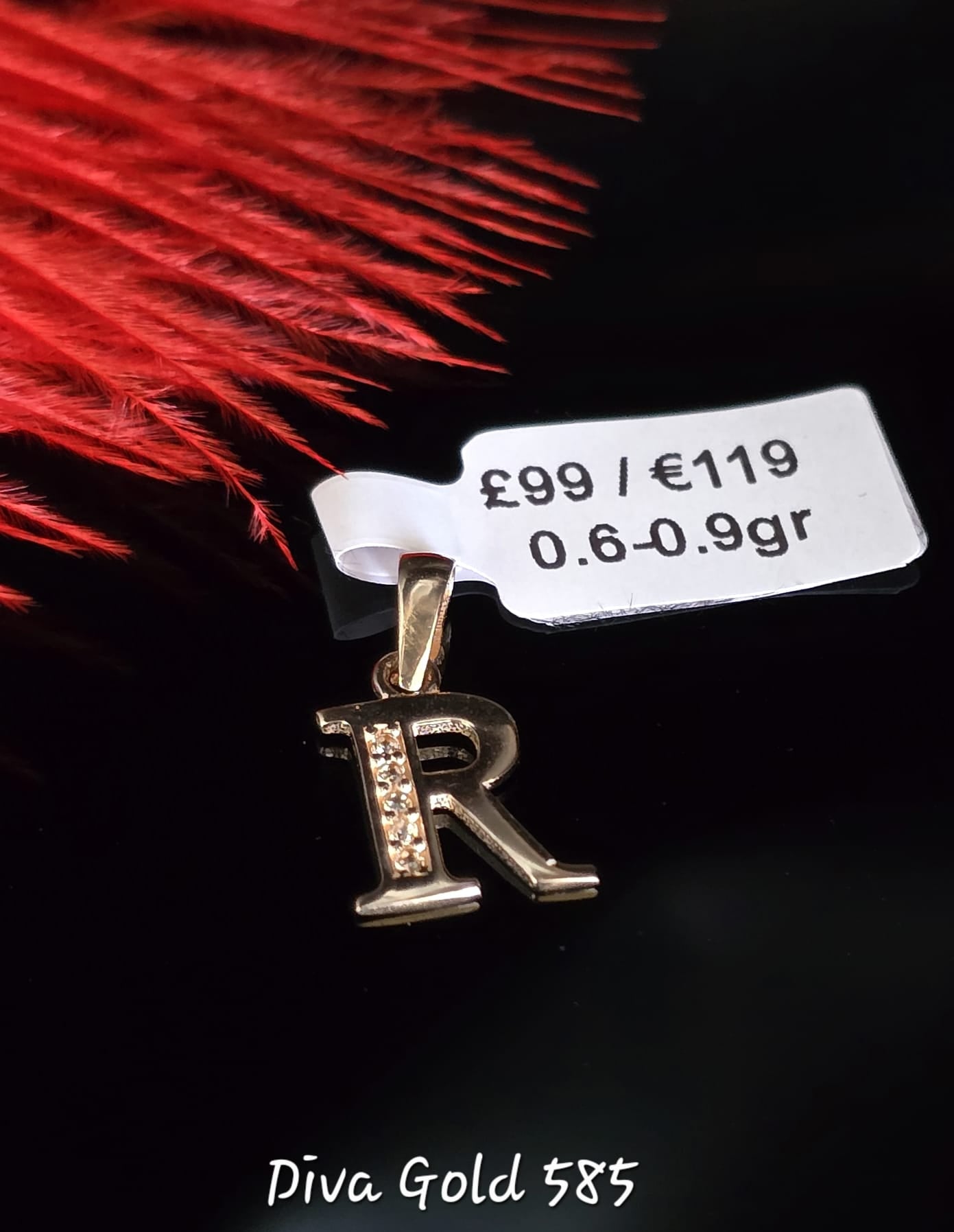 585 Gold Letter R