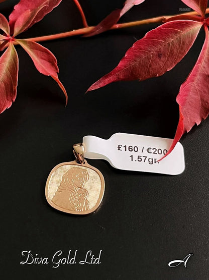 Gold 585 Medallion Pendant