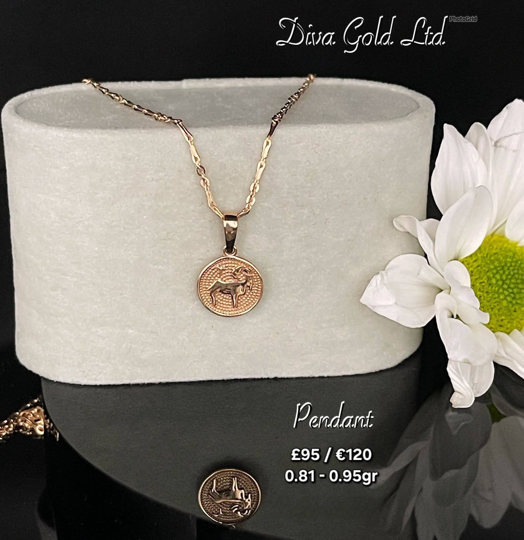 Gold 585 Capricorn pendant