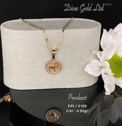 Gold 585 Capricorn pendant