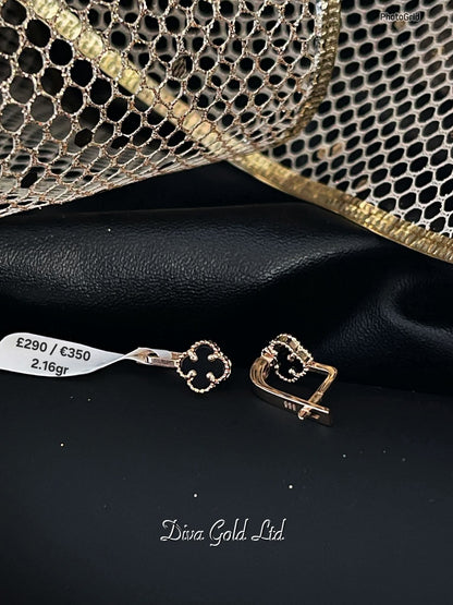 585 Gold earrings. 2.16gr