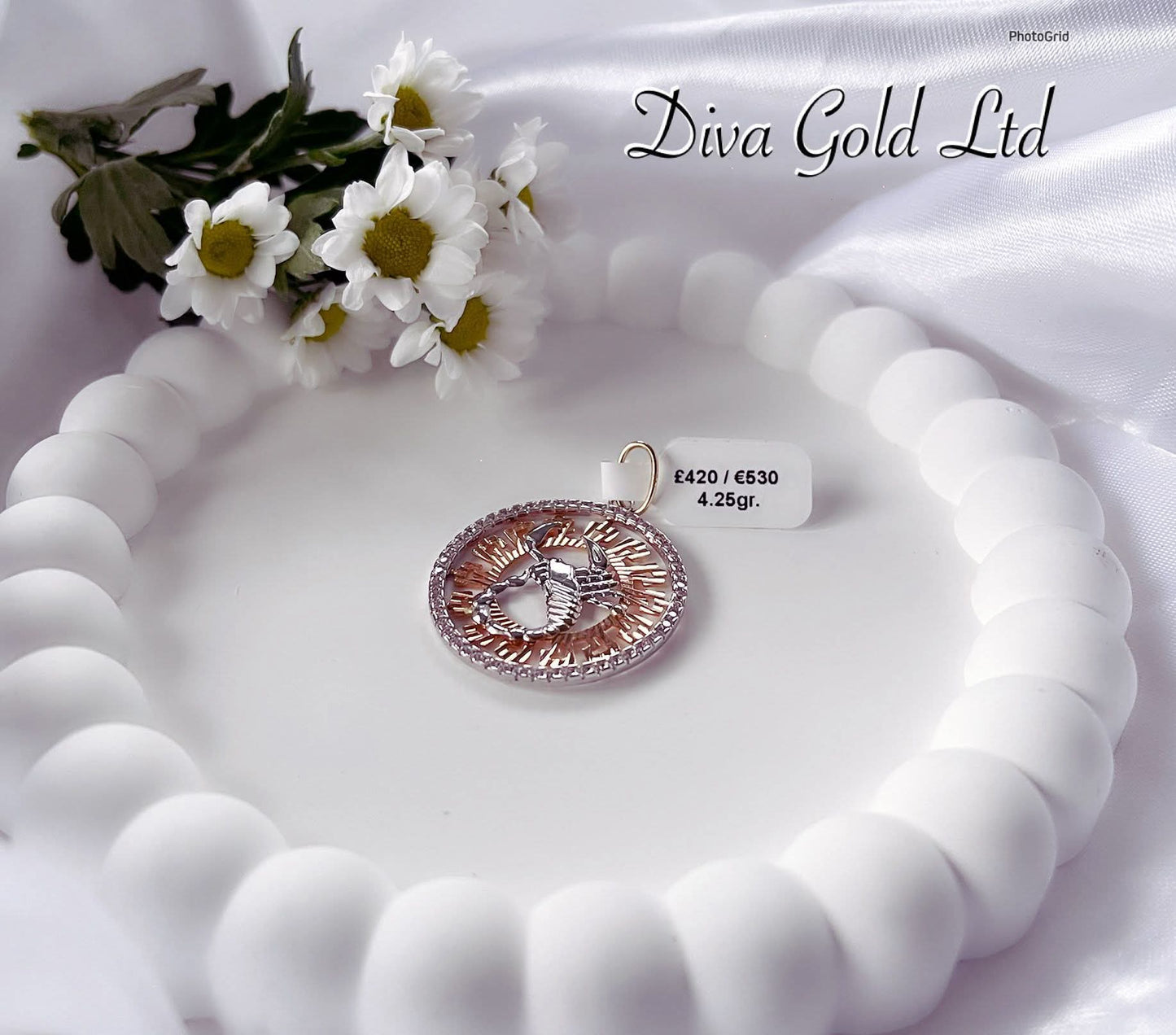 Gold 585 Scorpion pendant