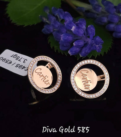 585 Gold Cartier earrings. 3.78gr