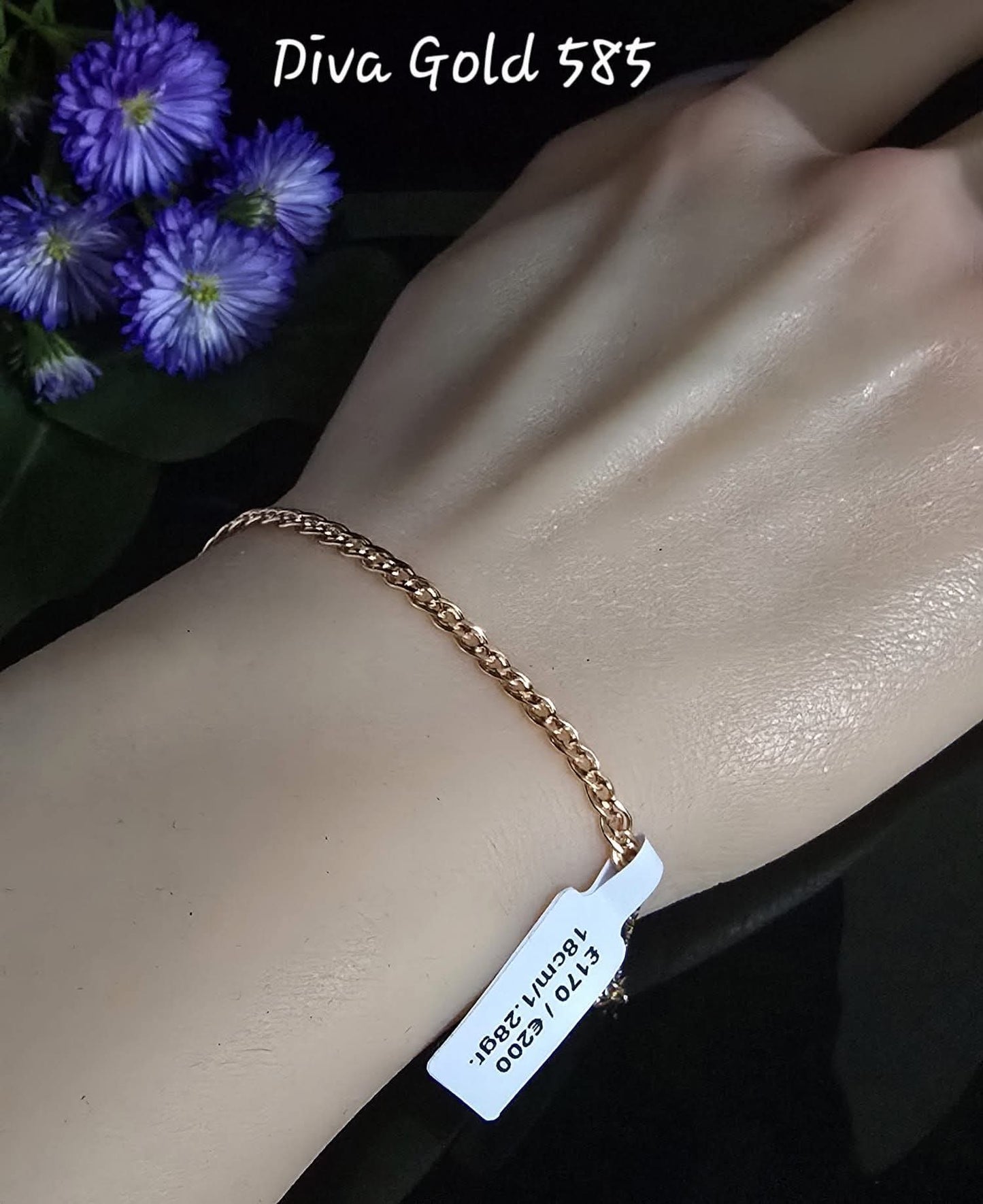 18cm Gold bracelet 585