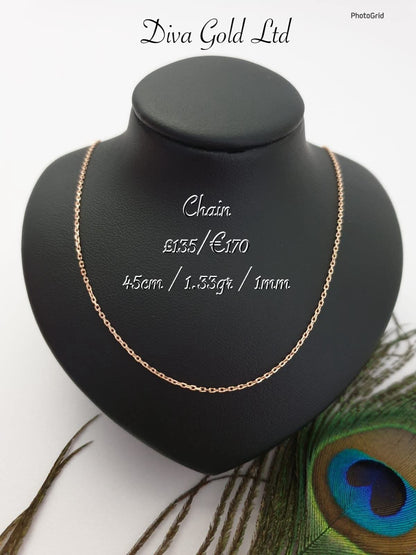 Gold 585 chain 45cm