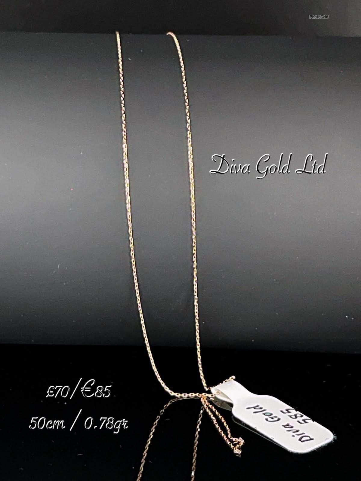 Gold 585 chain 50cm