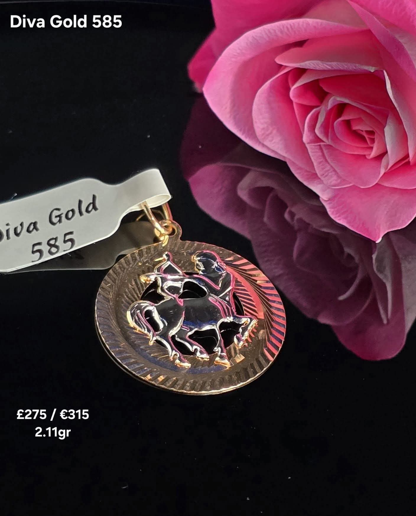 Golden zodiac sagittarius. 2.11gr