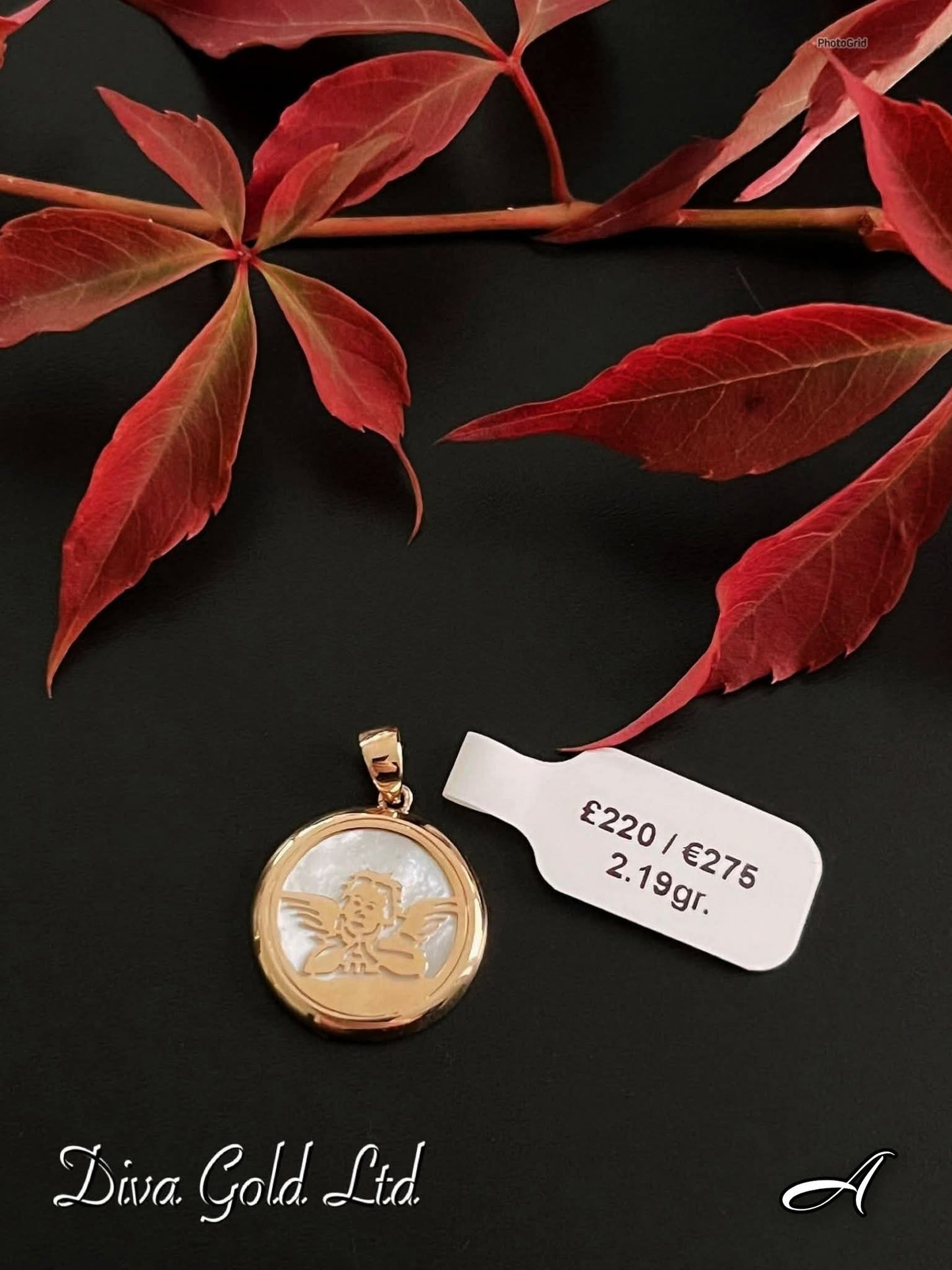 Gold 585 Angel Pendant