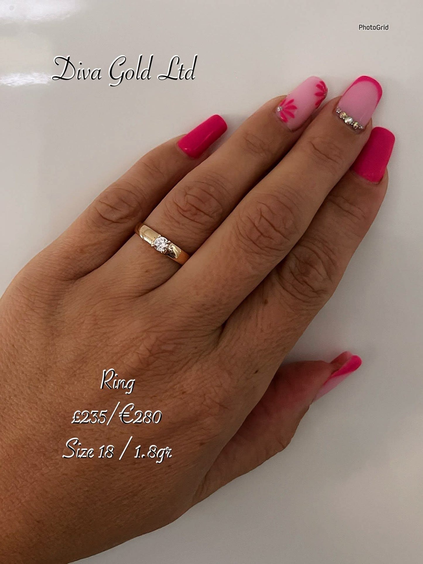 585 Gold ring. Size 18