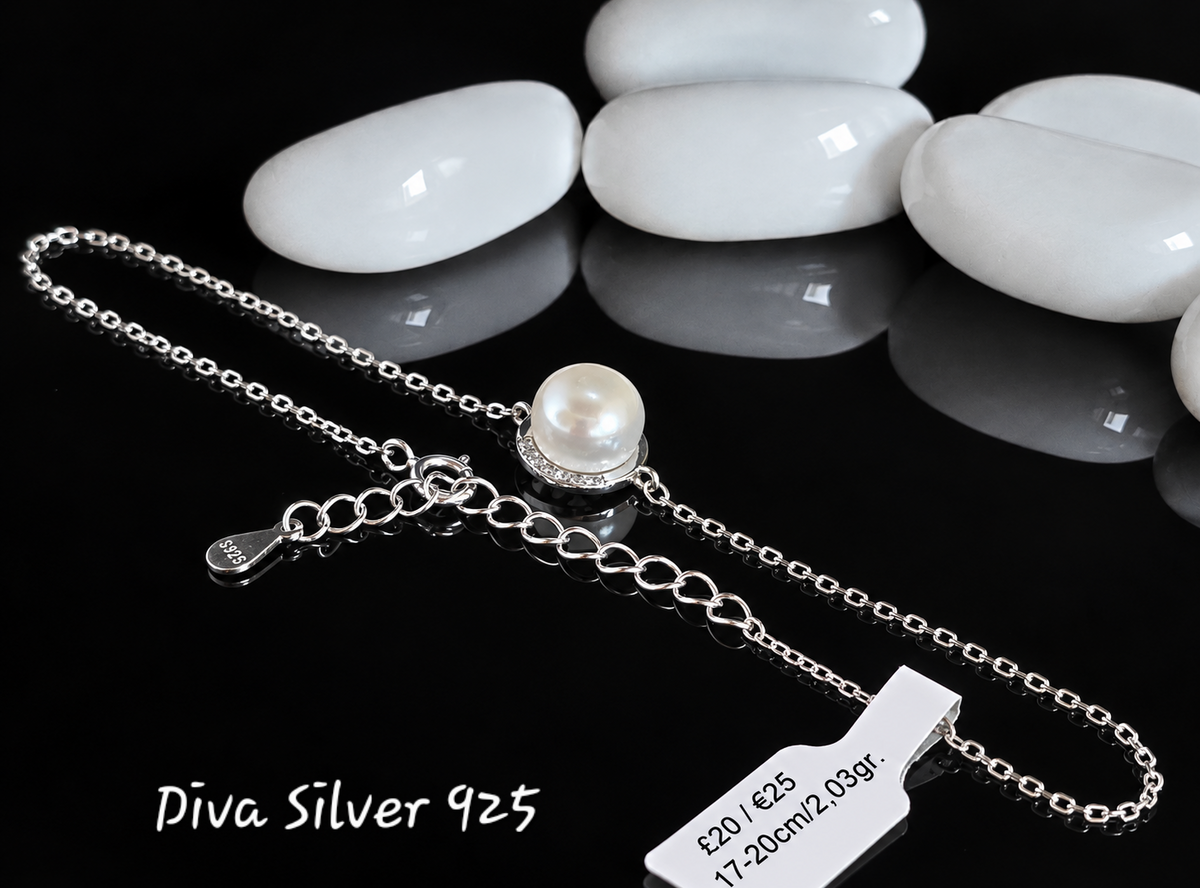 925 Sterling Pearl Bracelet For Women
