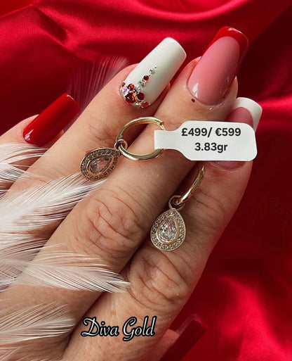 585 Gold earrings. 3.83gr