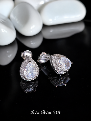 Sterling Silver Stuning Women Stud Earrings