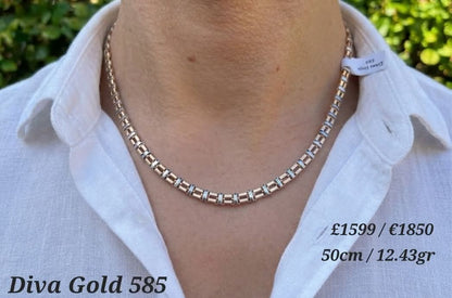 585 Gold chain 50cm. 12.43gr