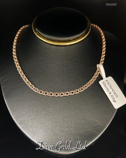 Gold 585 bismark chain 55cm