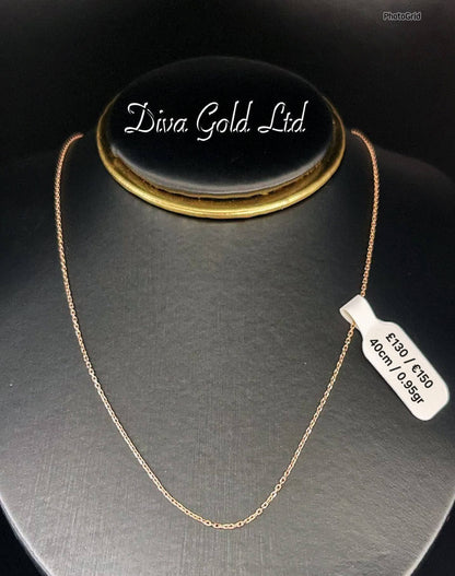 40cm Gold chain 585, 0.95gr