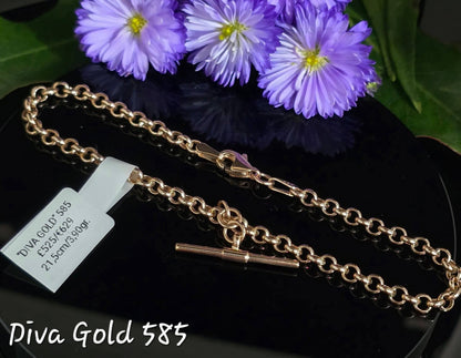 21.5cm Gold bracelet 585