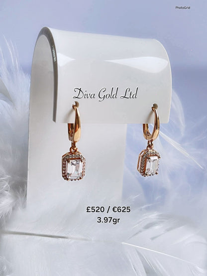 585 Gold earrings. 3.97gr