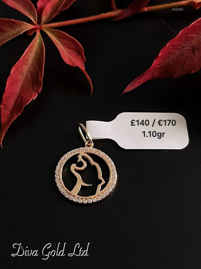 585 Gold pendant. 1.10gr