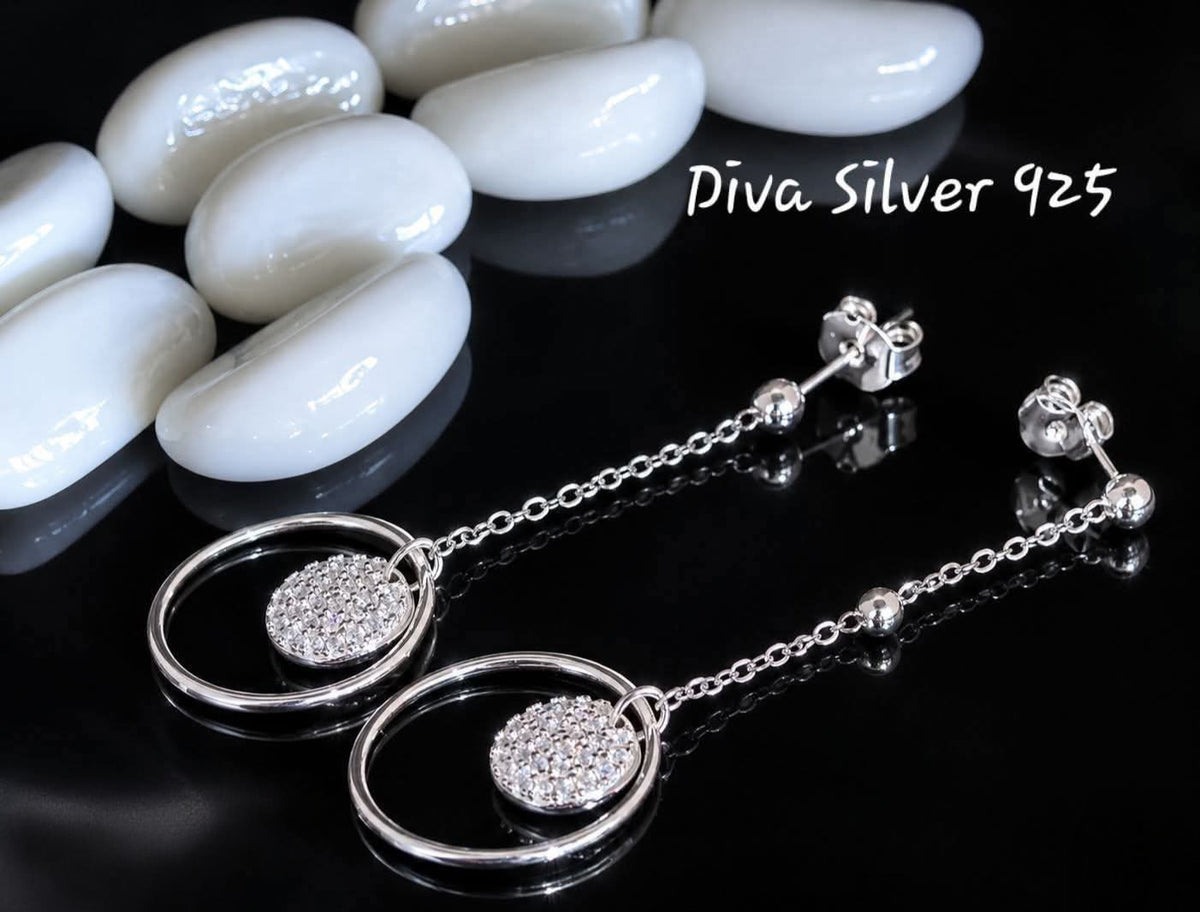 Sterling Silver Dangle & Drop Women Stud Earrings