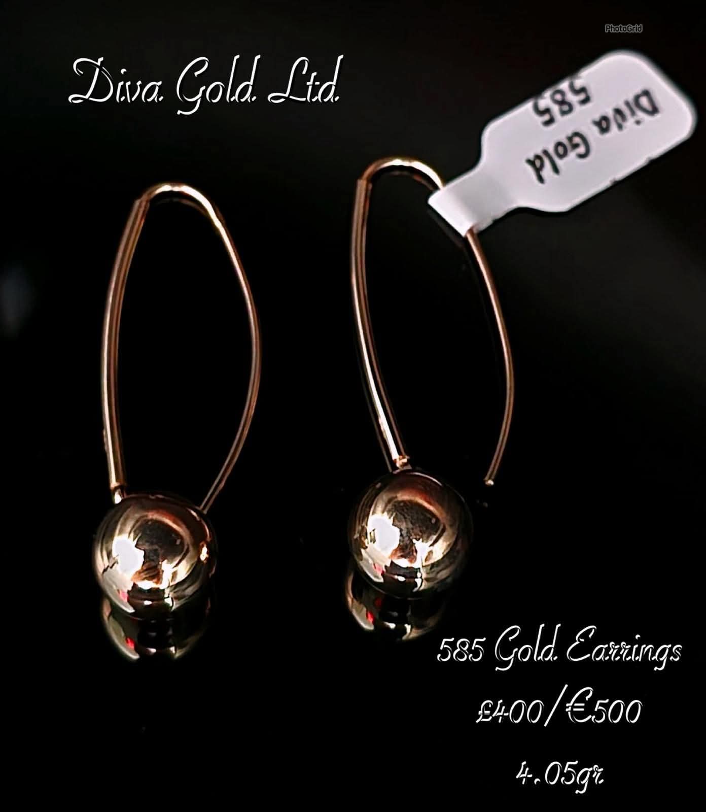 Gold 585 earrings