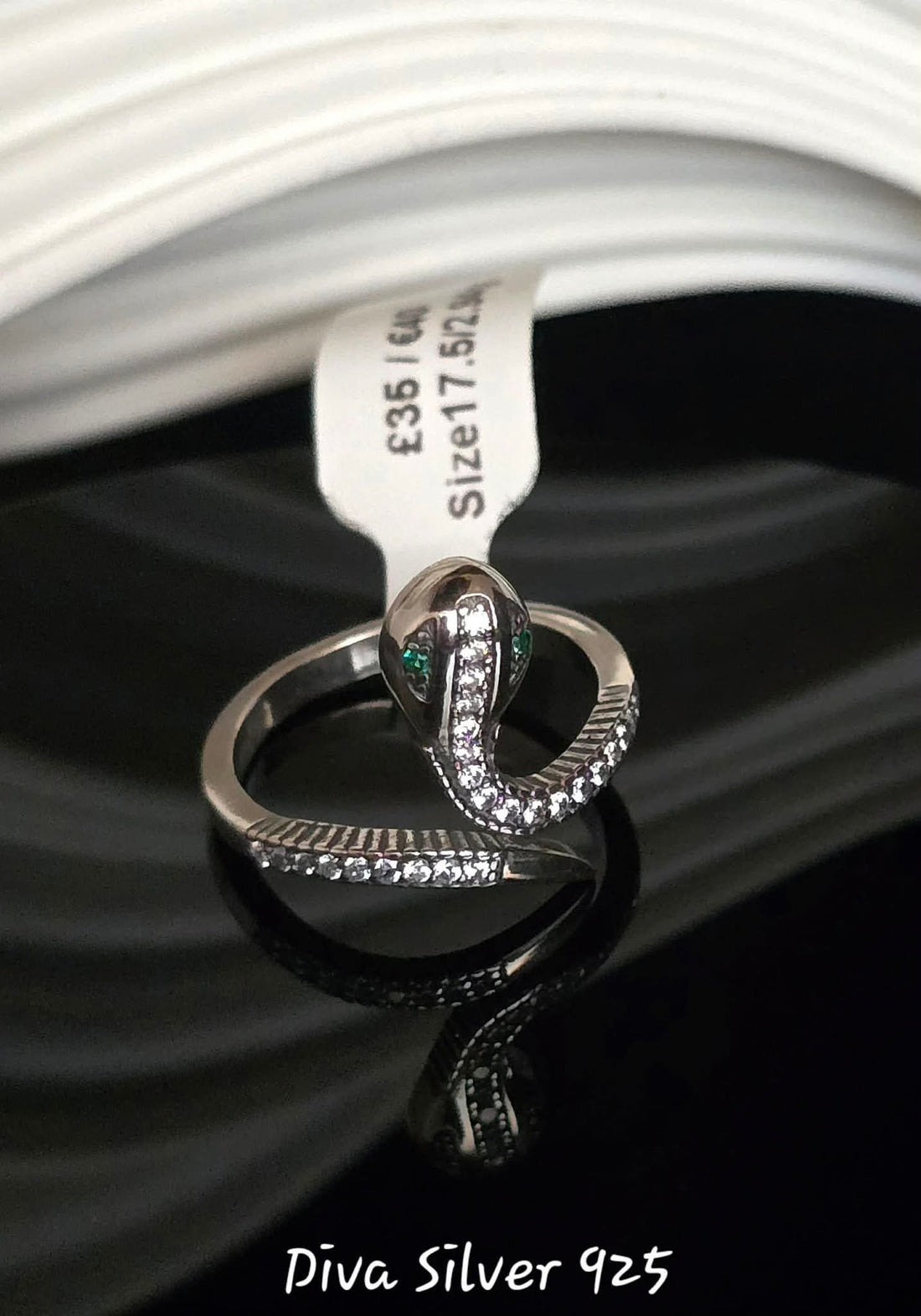 Sterling Silver Snake Ring