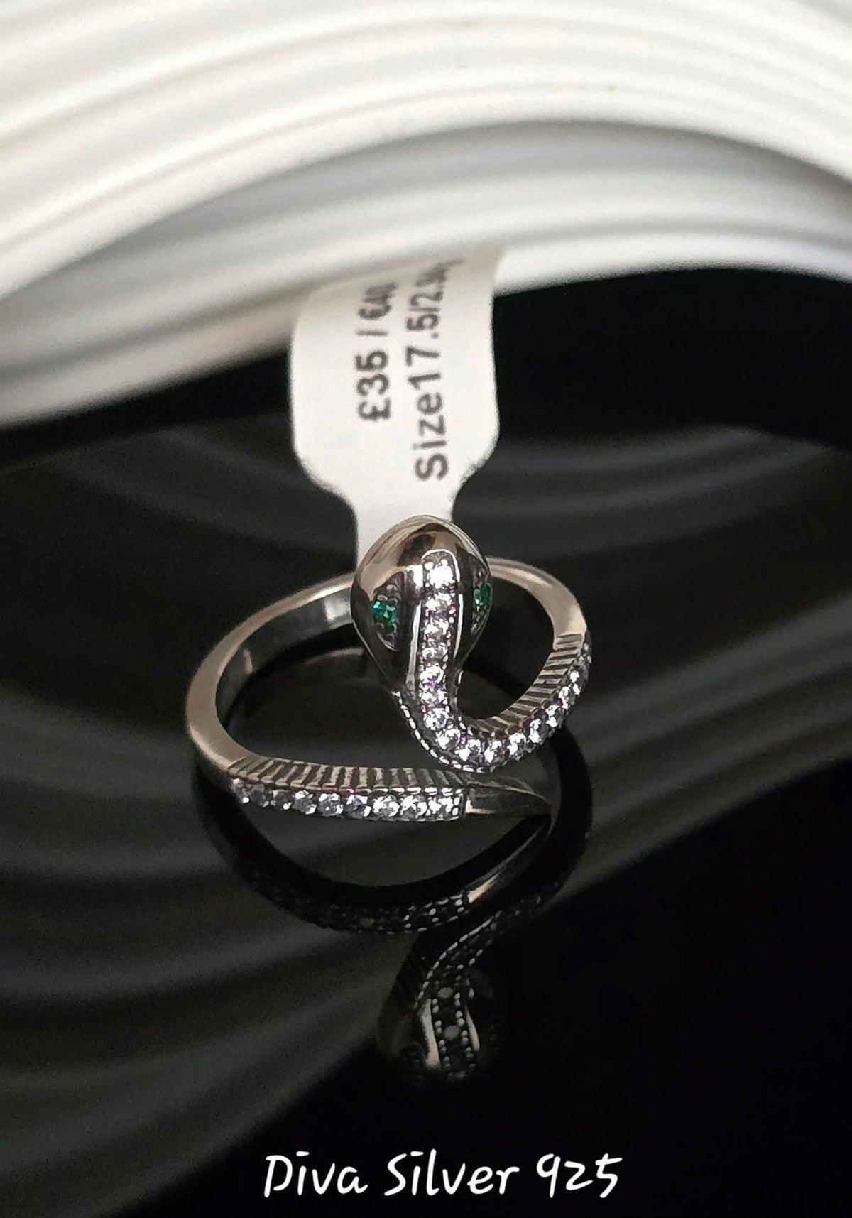 Sterling Silver Snake Ring