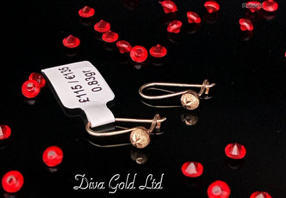 children's gold earrings. 0.83gr