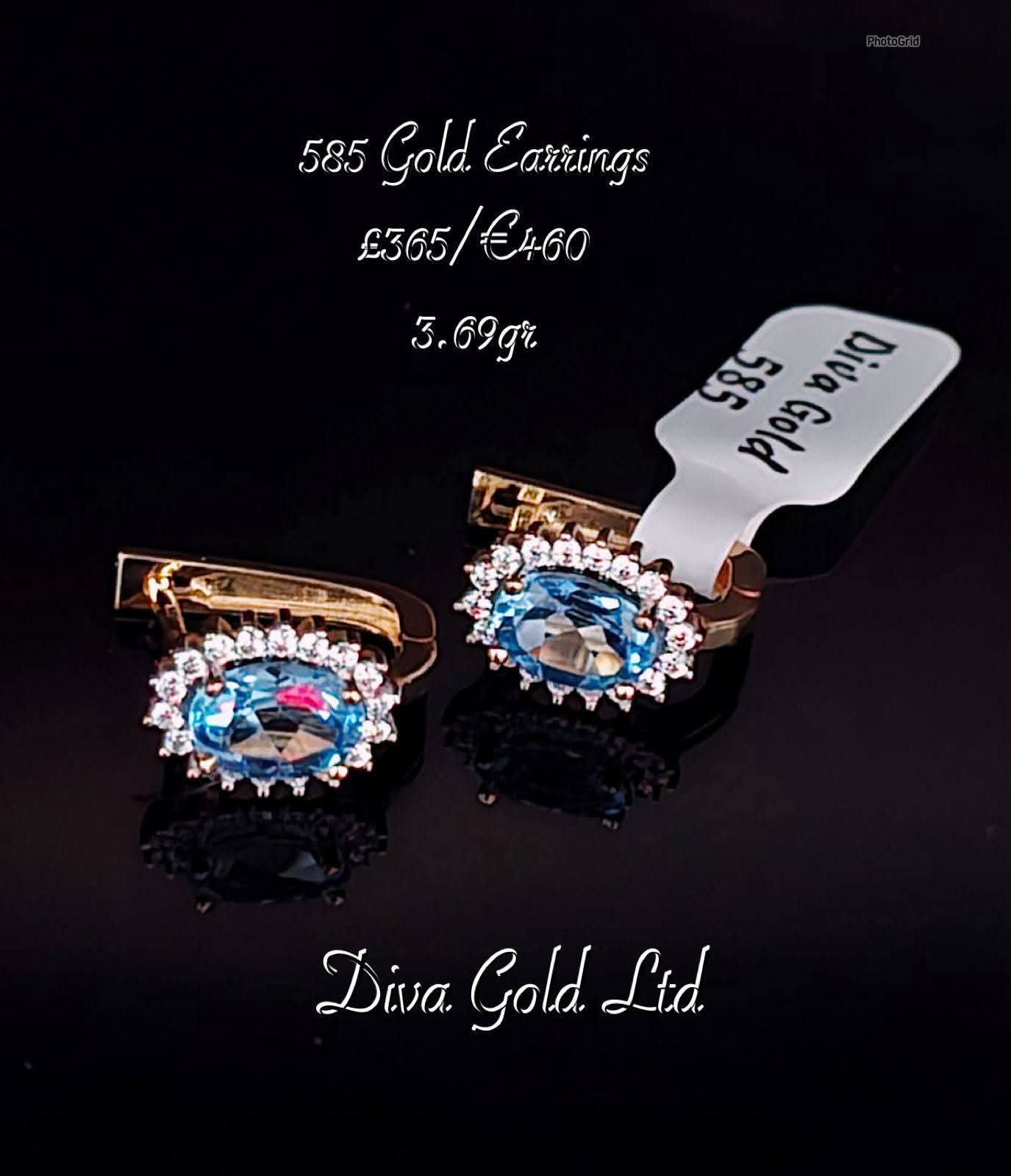 Gold 585 earrings
