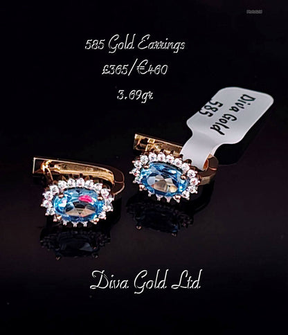 Gold 585 earrings
