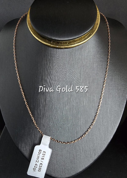 585 Gold chain 60cm. 2.42gr