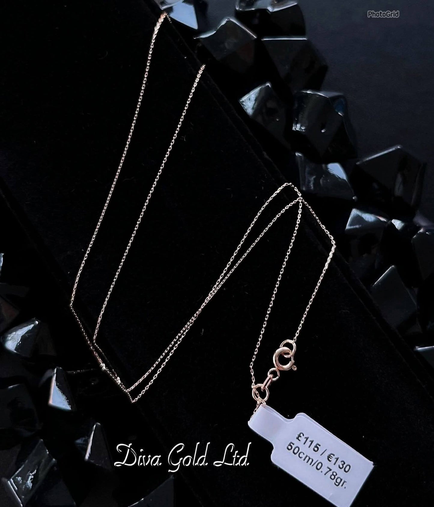 50cm Gold chain 585, 0.78gr