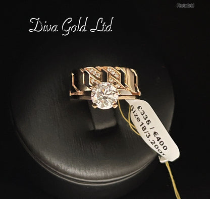 Gold 585 ring. Size 18