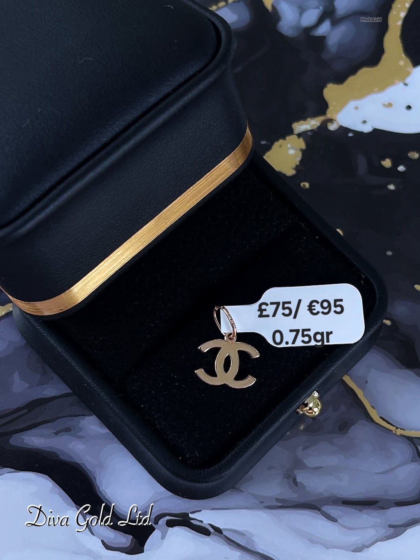 Gold 585 Chanel Pendant