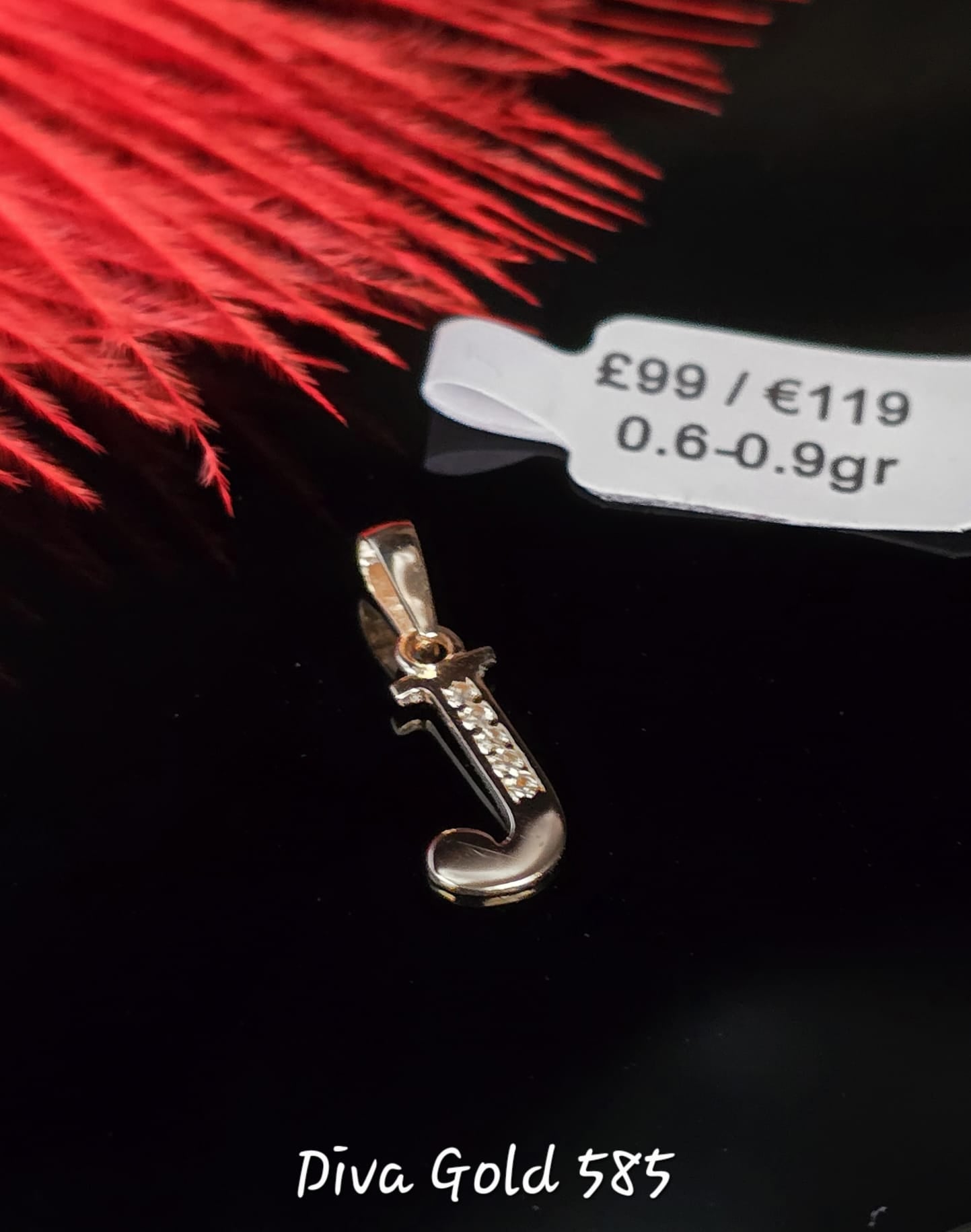 585 Gold Letter J