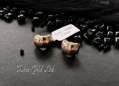 585 Gold earrings. 1.63gr