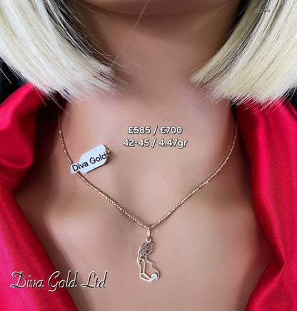 585 Gold chain 42-45cm. 4.47gr