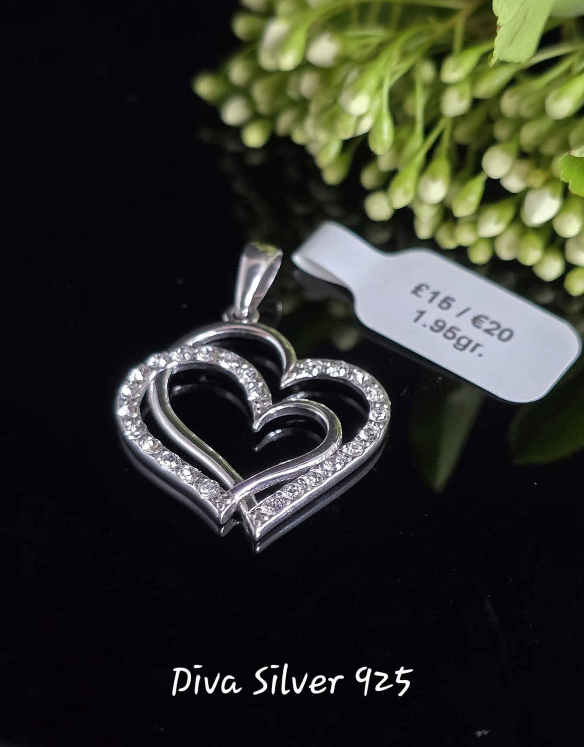925 Silver sterling Love pendant