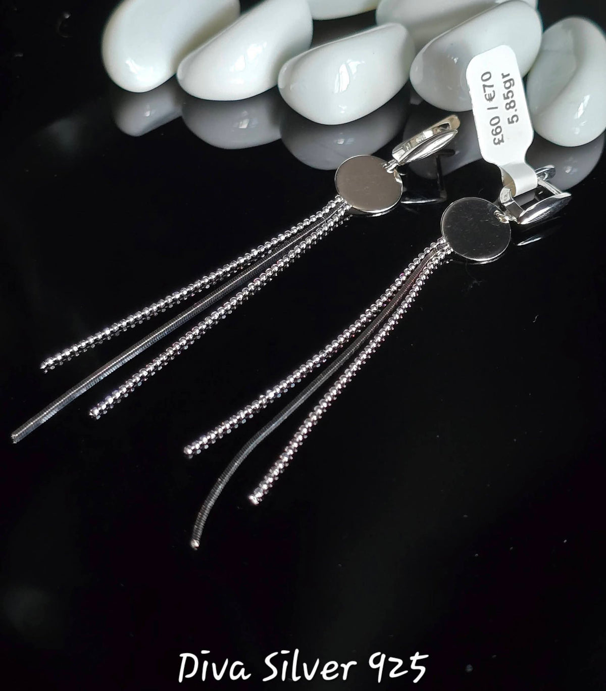 Sterling Silver Dangling Women Earrings
