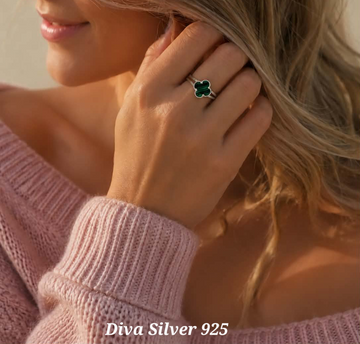 Sterling Silver Clover Ring